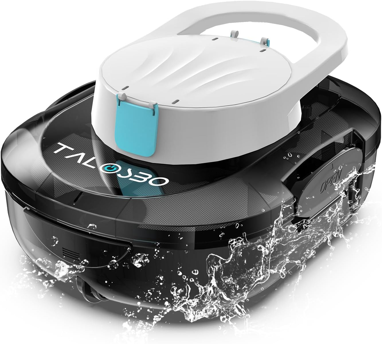 Cordless Robotic Pool Cleaner - Automatic Pool Vacuum with 120 Min Runtime, Dual Motors & Auto Parking for Above Ground Pools