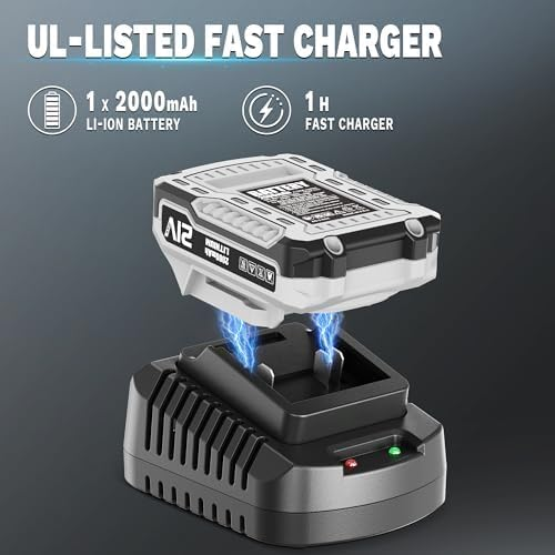 3-in-1 Cordless String Trimmer - 21V Electric Weed Eater with Auto-Feed Spool, Edger & Mower (12-Inch, 8500 RPM)