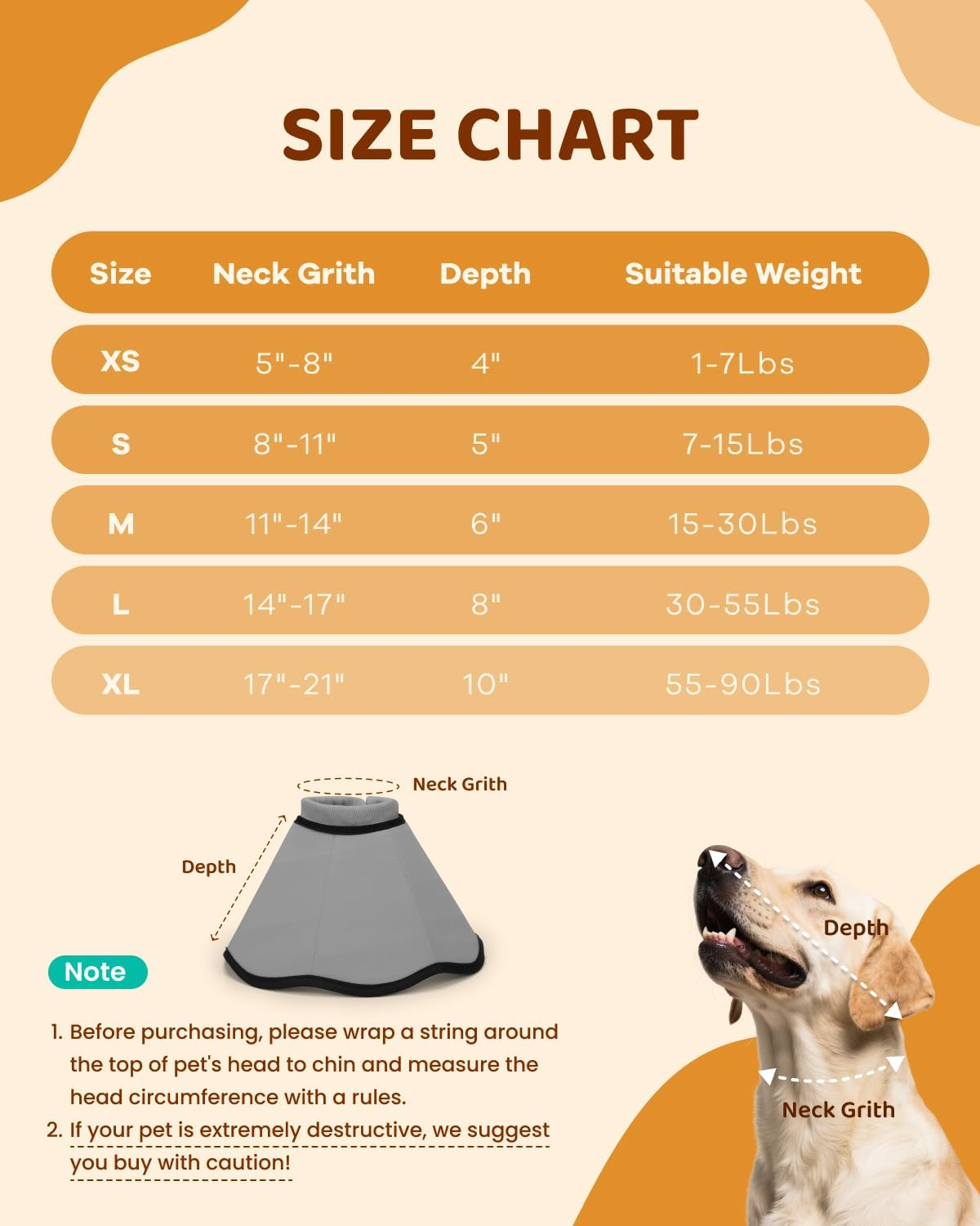 Soft Dog Recovery Collar - 360° Protection, Featherlight Cone Alternative, Machine Washable