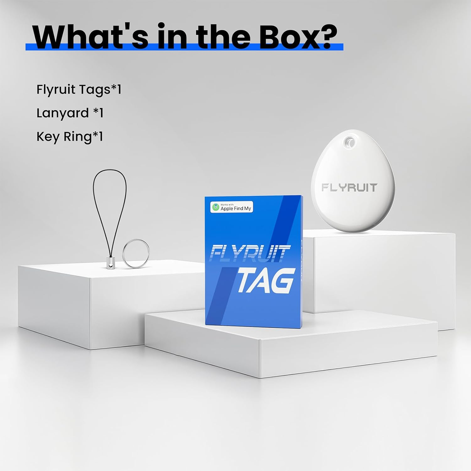 Apple Find My Tracker - Ultra-Compact 31mm Bluetooth Tracker, 365-Day Battery, Key Finder