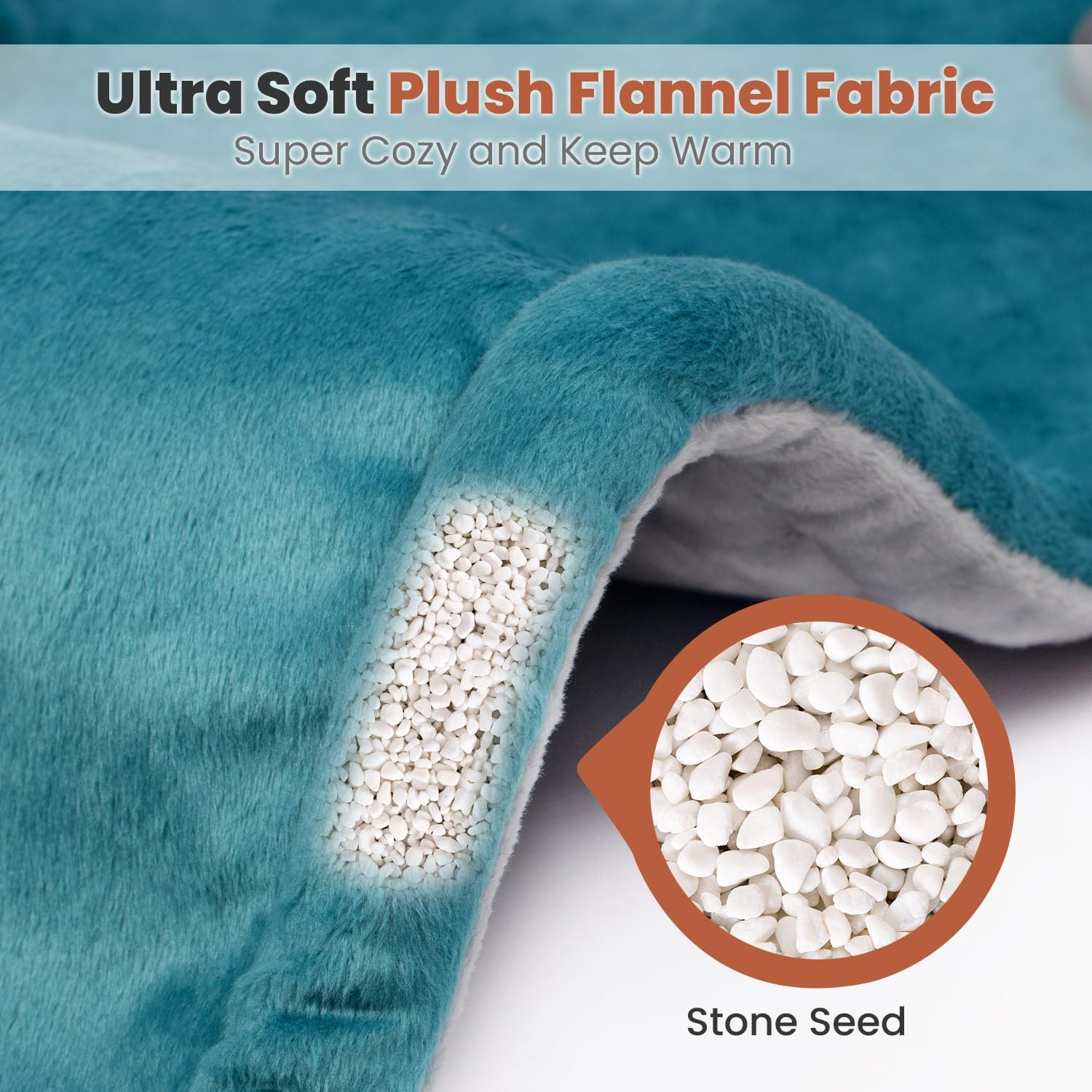 Heated Neck and Shoulder Wrap - Electric Heating Pad with 6 Heat Levels & Auto Shut-Off