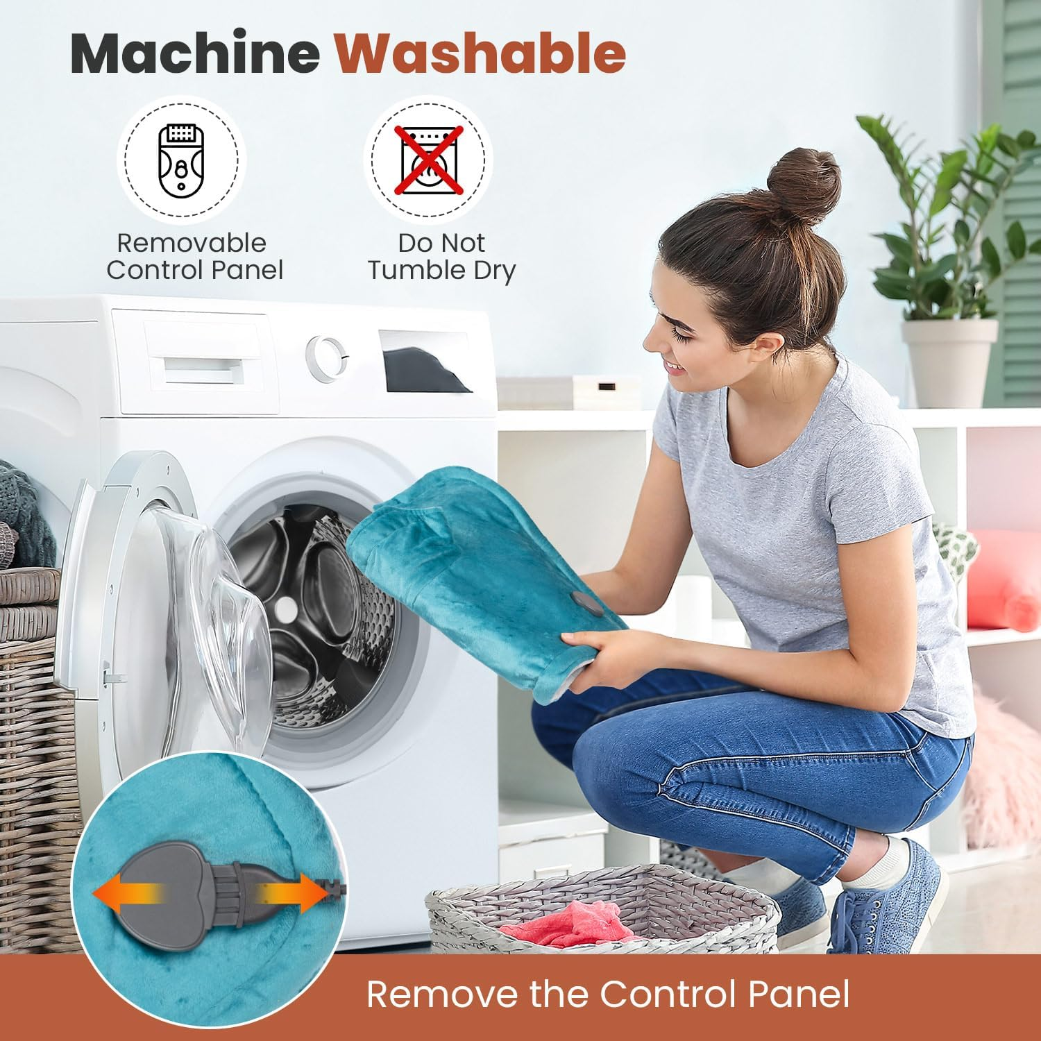 Heated Neck and Shoulder Wrap - Electric Heating Pad with 6 Heat Levels & Auto Shut-Off