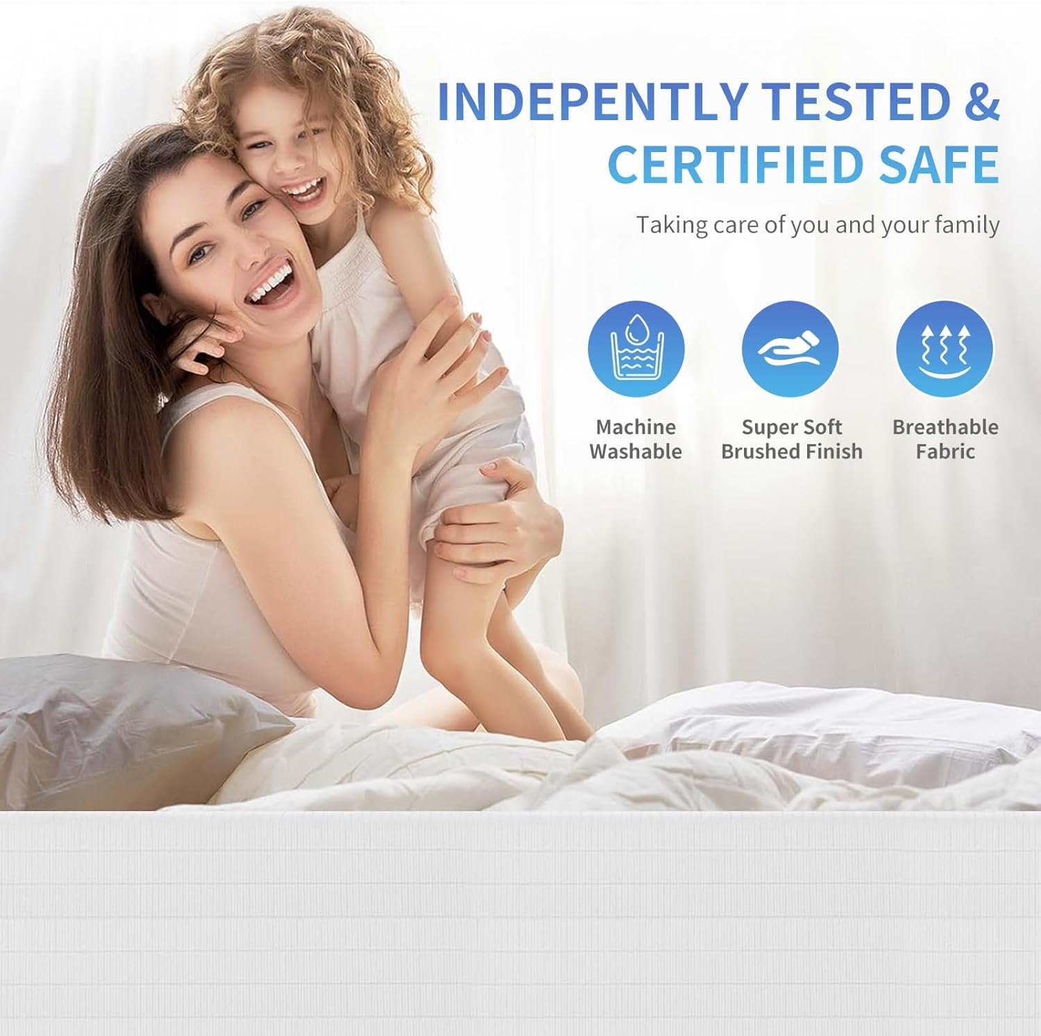 Grounding Half Sheet - 95% Organic Cotton with 5% Silver Fiber for Earthing Therapy