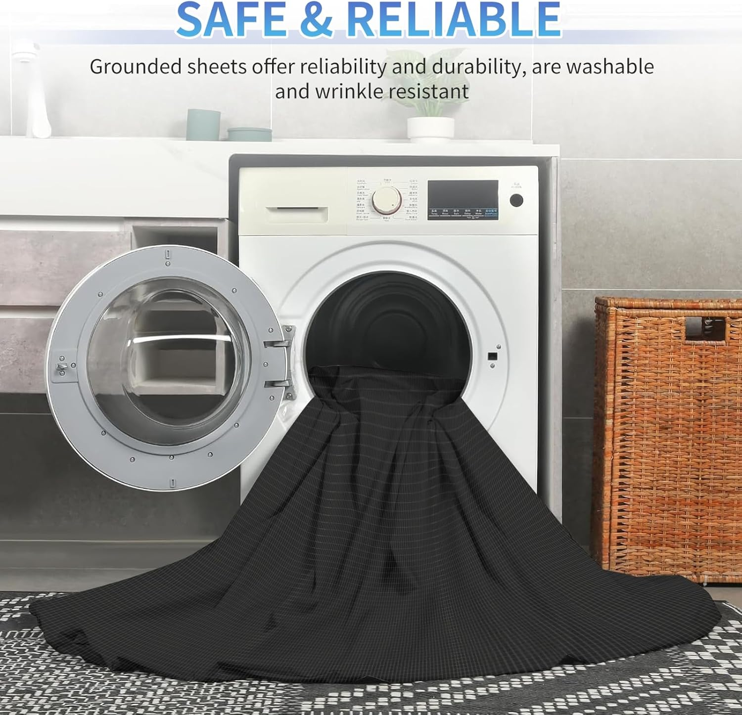 Grounding Half Sheet - 95% Organic Cotton with 5% Silver Fiber for Earthing Therapy