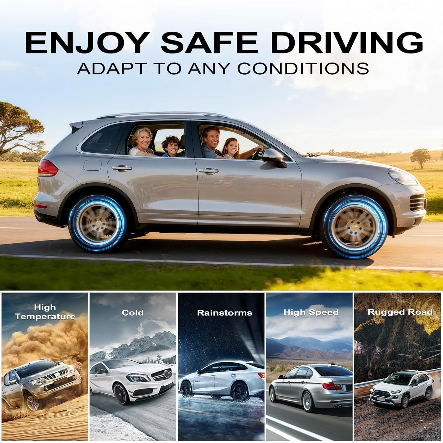 TPMS Sensor for Ford & Lincoln 315MHz - Premium Tire Pressure Monitoring Sensor with 5-Year Lifespan