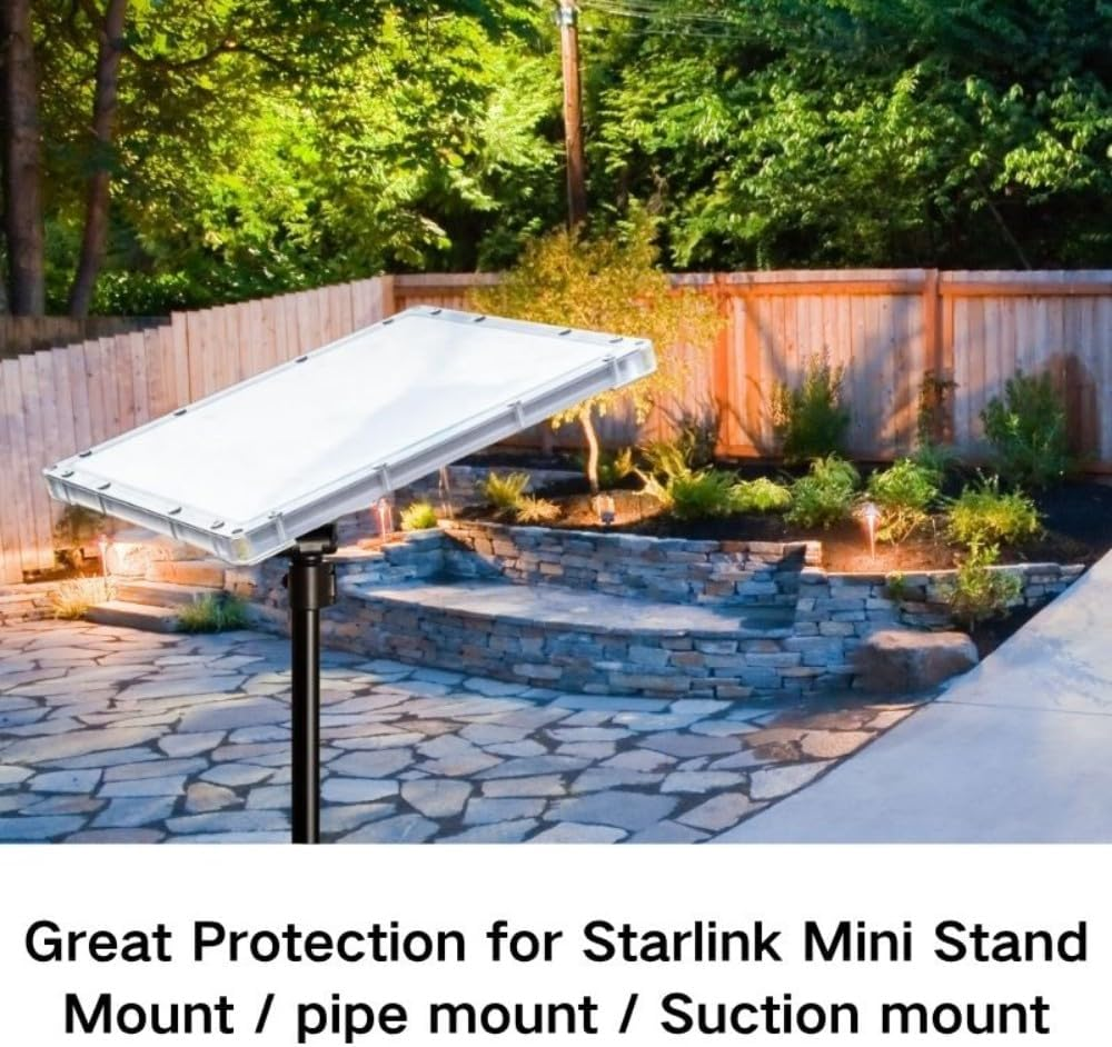 Starlink Mini Protective Cover - All-Weather Suction Mount with 100N+ Grip Force for RV, SUV & Outdoor Use