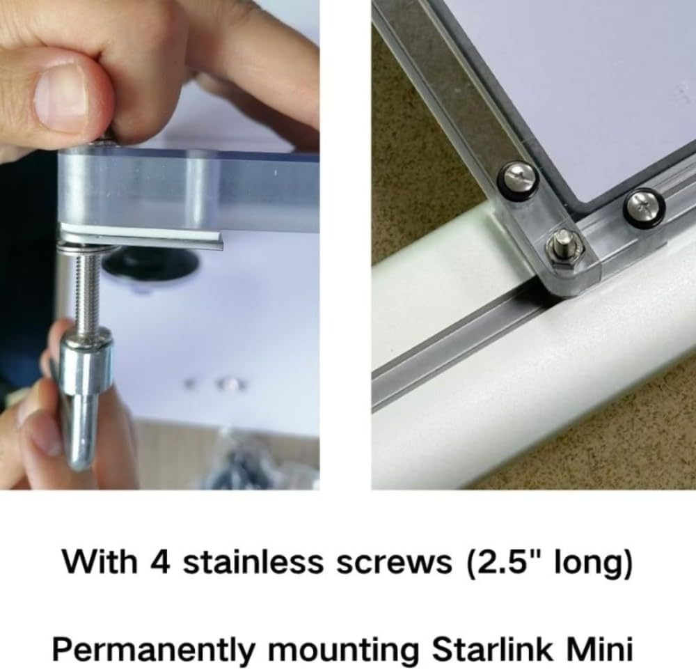 Starlink Mini Protective Cover - All-Weather Suction Mount with 100N+ Grip Force for RV, SUV & Outdoor Use