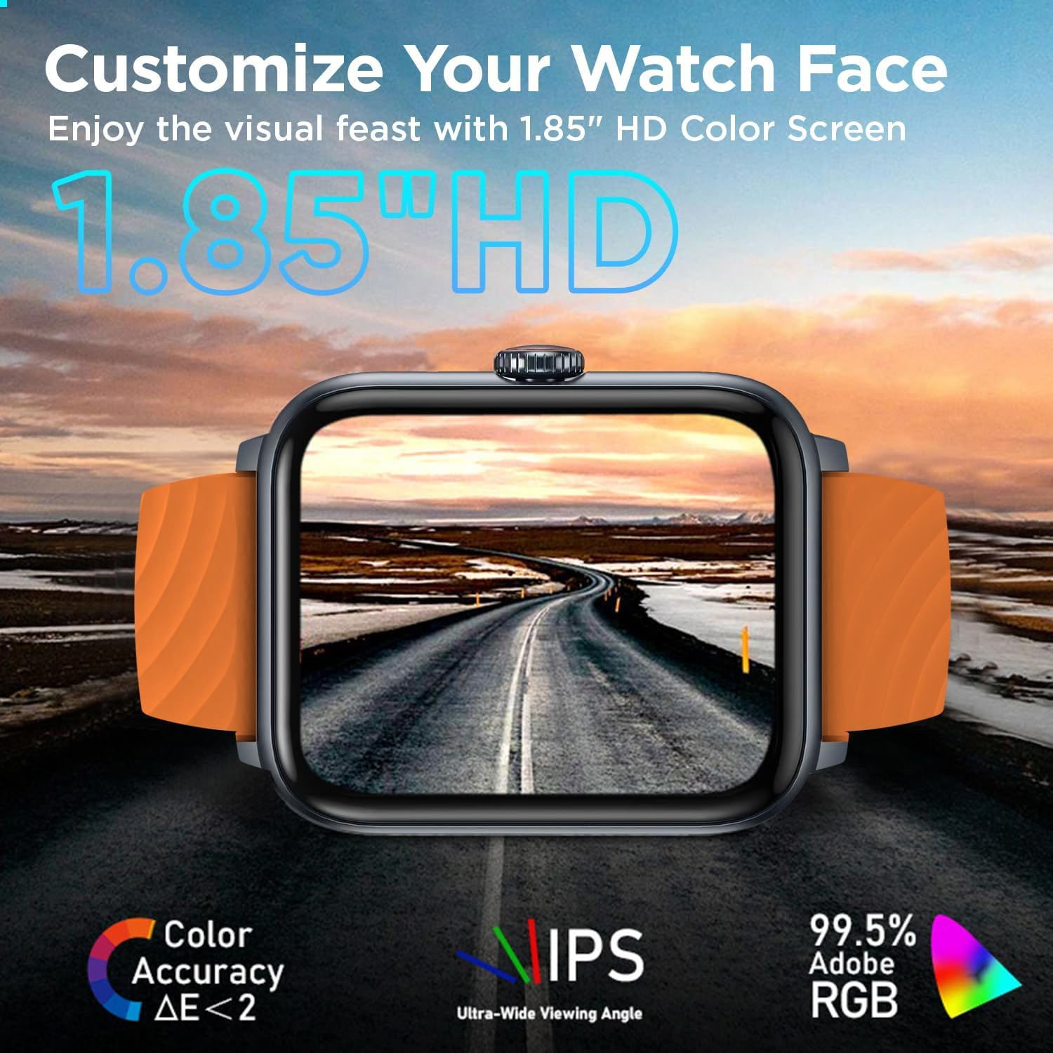 BENIO Fitness Tracker 1.85" - Answer/Make Calls, 24/7 Heart Rate & SpO2 Monitor, Sleep Tracker, 100 Sports Modes, IP67 Waterproof Pedometer for Women & Men