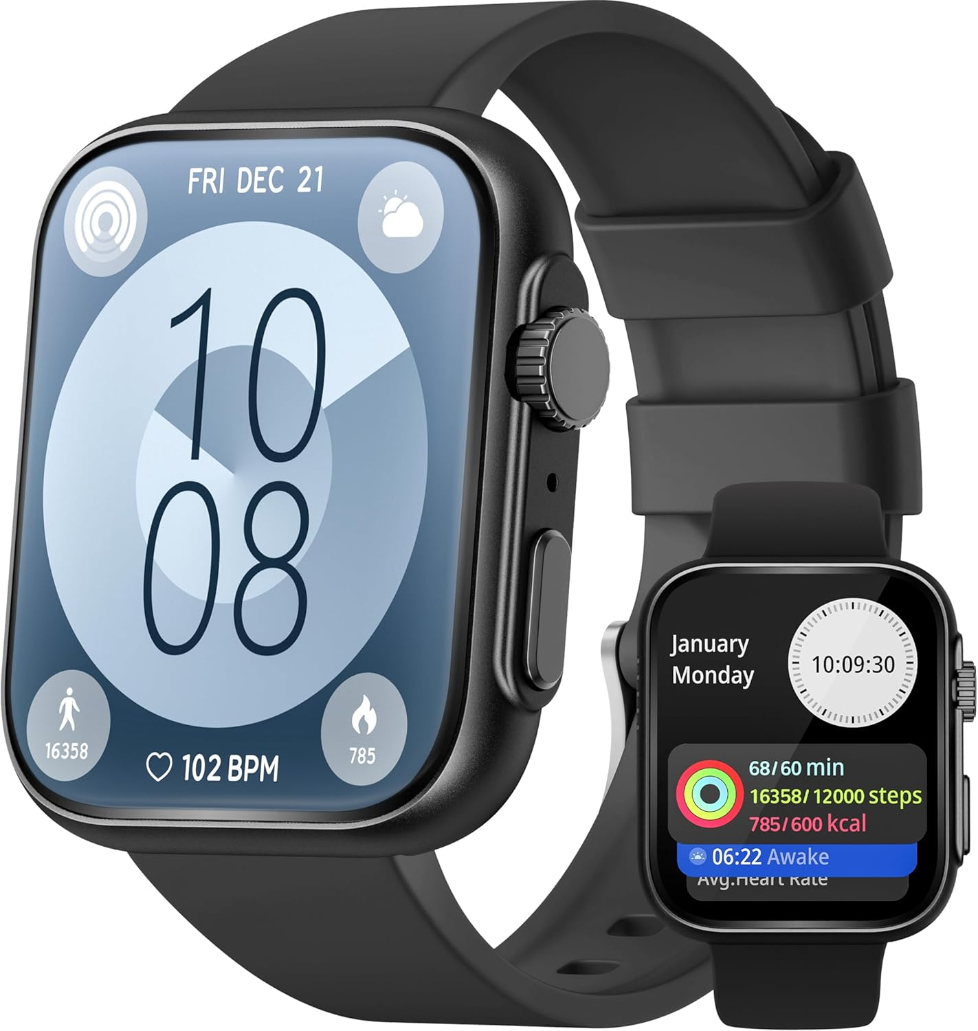 Lovouse Smart Watch 46mm for Men & Women - Bluetooth Call, Sleep & Stress Tracking, 120+ Sports Modes, GPS Activity Tracker, Water Resistant