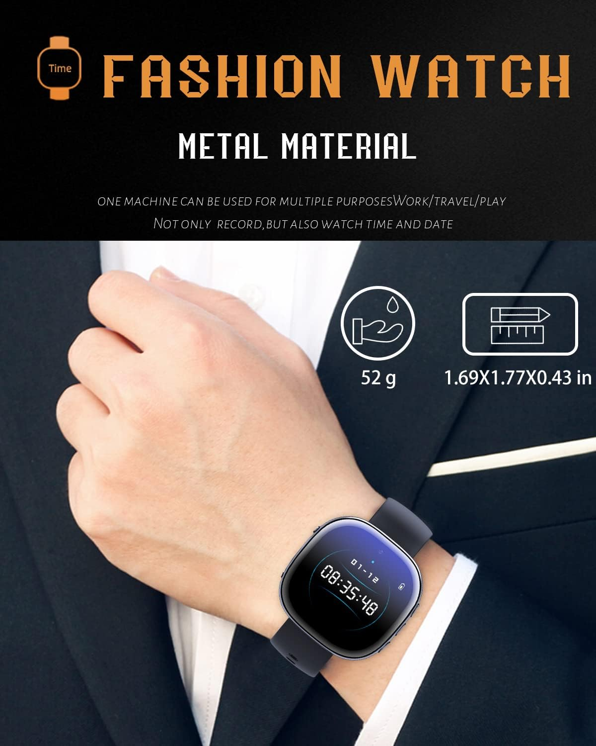 32GB Hidden Camera Watch 1080p with Playback - HD Time Display, Nanny Camera, Mini Spy Cam