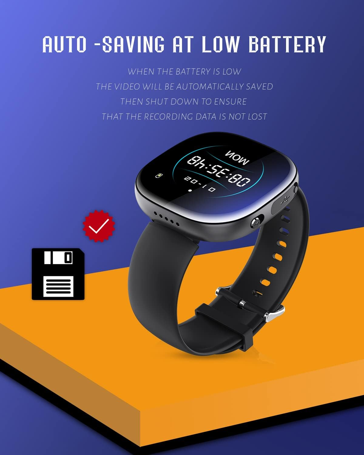 32GB Hidden Camera Watch 1080p with Playback - HD Time Display, Nanny Camera, Mini Spy Cam