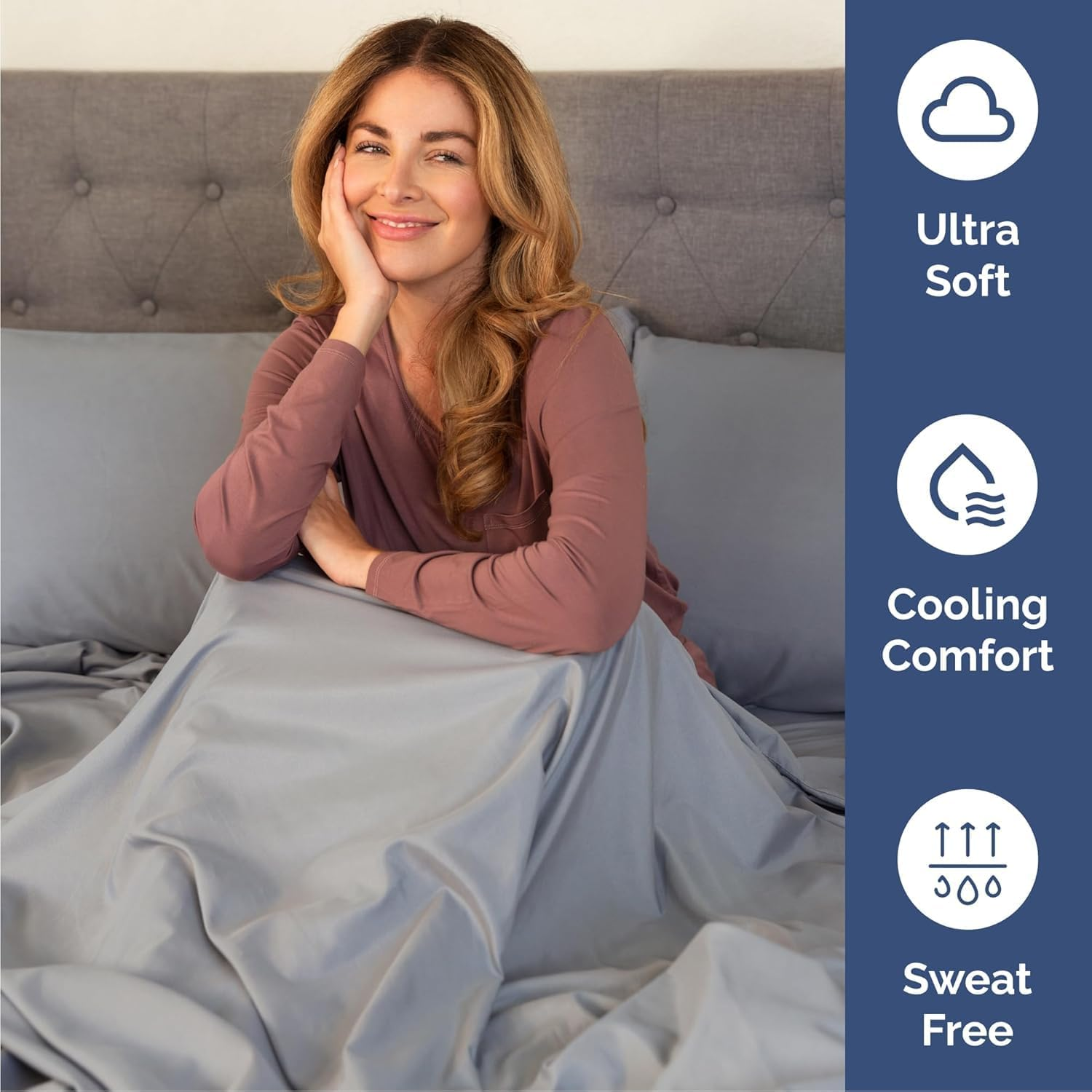 Queen 6 Piece Sheet Set - Cooling & Breathable Hotel Luxury Bed Sheets with Deep Pockets for Women, Men & Kids