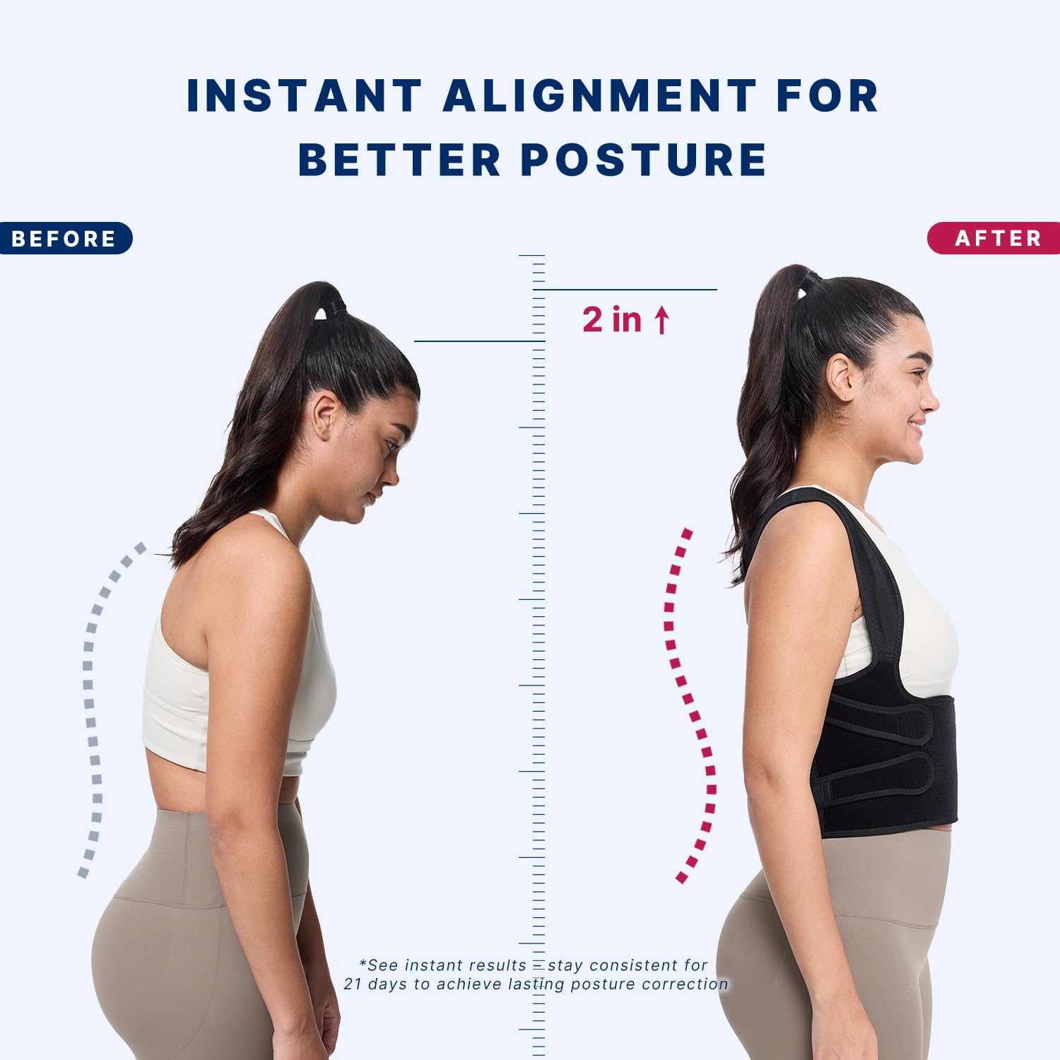 Posture Corrector for Women and Men - Adjustable Back Brace Straightener Scoliosis Hunchback Support Small