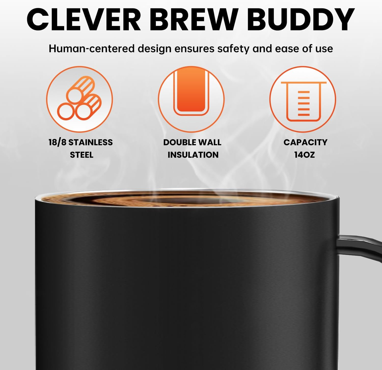 Coffee Mug Warmer Set - Smart Electric Warmer with Auto Shut-Off & Faster Direct-Contact Heating Up to 149°F - Gifts for Men Women