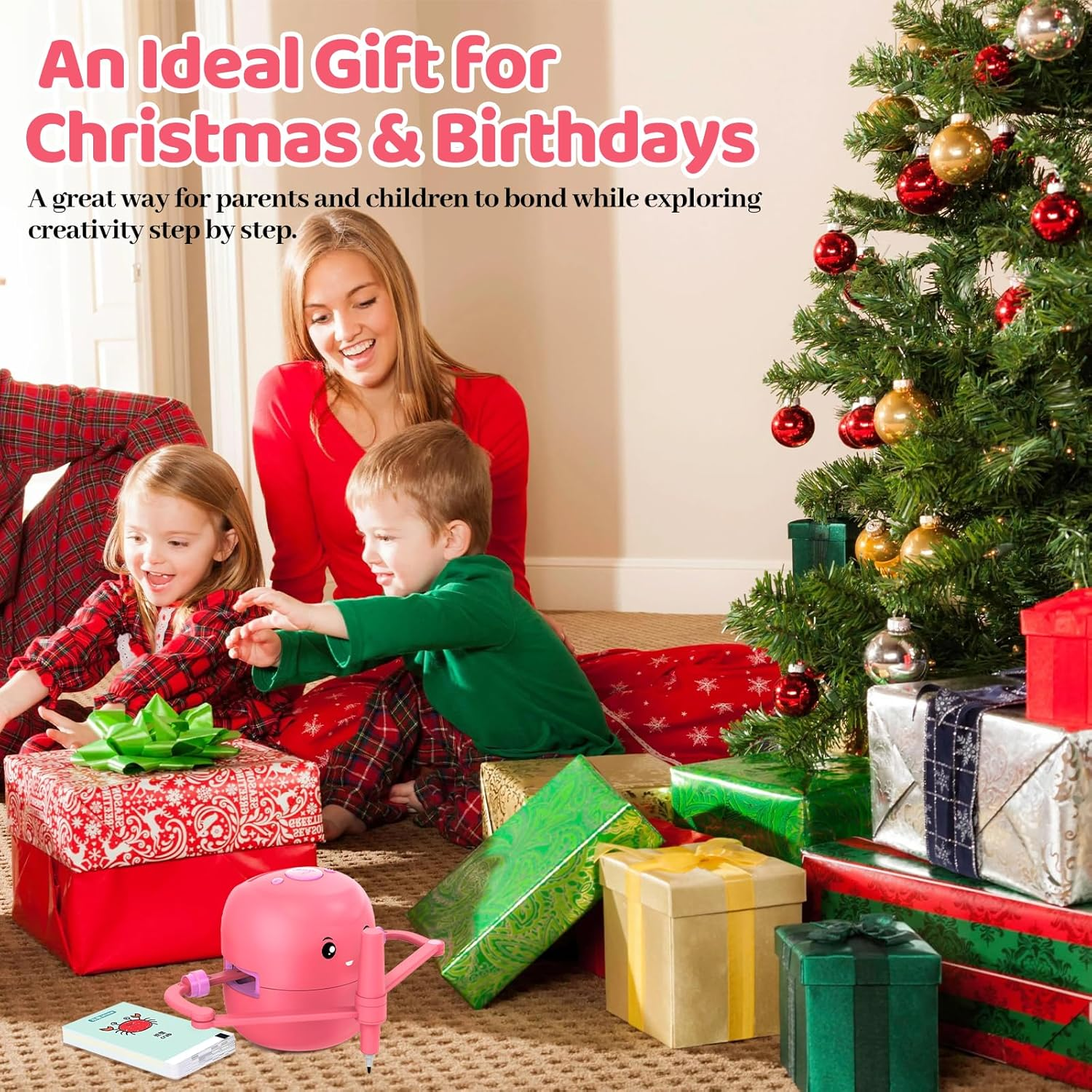 Drawing Robot for Kids with 150 Learning Cards & 17 Colorful Pens - Voice Interactive Educational Smart Art Painting Machine with Step-by-Step Guidance for Boys Girls STEM Toys