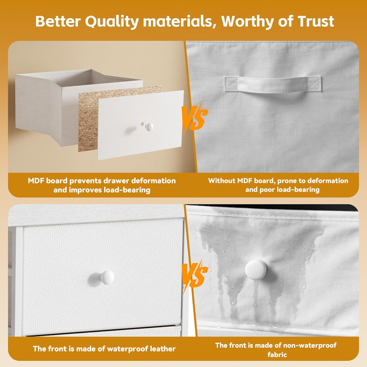 Changing Table Dresser with Clothing Rack - 3-Drawer Baby Dresser with Storage Shelf White