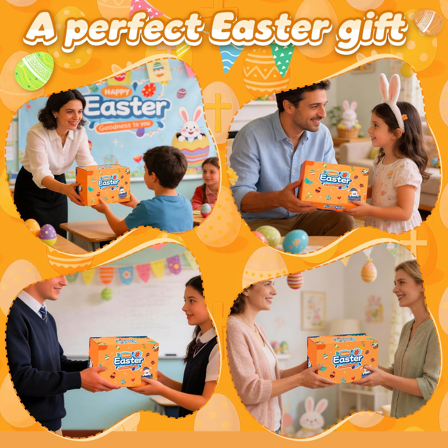 Easter Bunny Squishy Toys 28PCS - Cute Fidget Sensory Toys for Kids & Adults, Easter Basket Stuffers, Egg Hunt Prizes & Classroom Party Favors