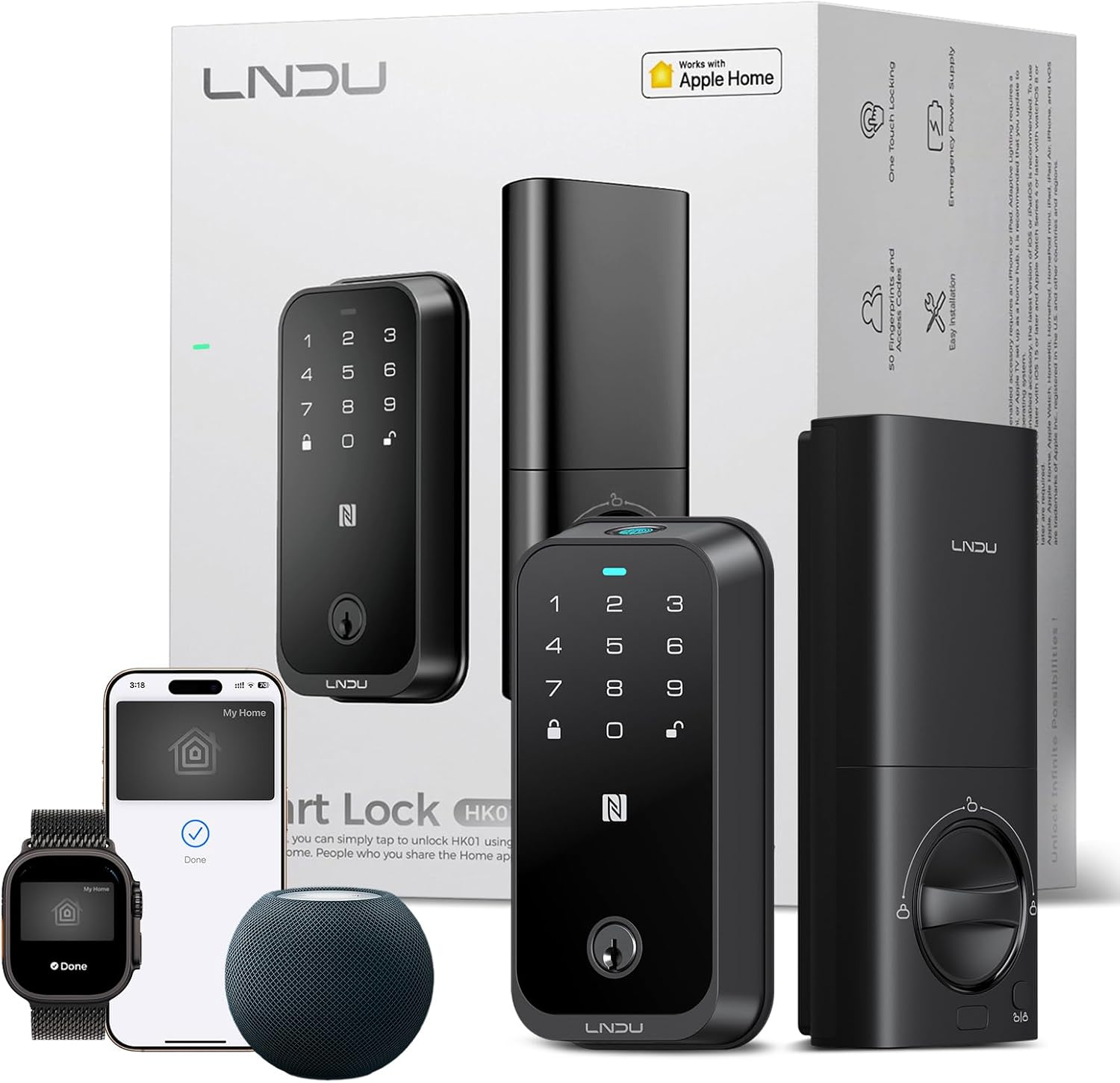 Smart Lock HK01 Keyless Fingerprint Deadbolt