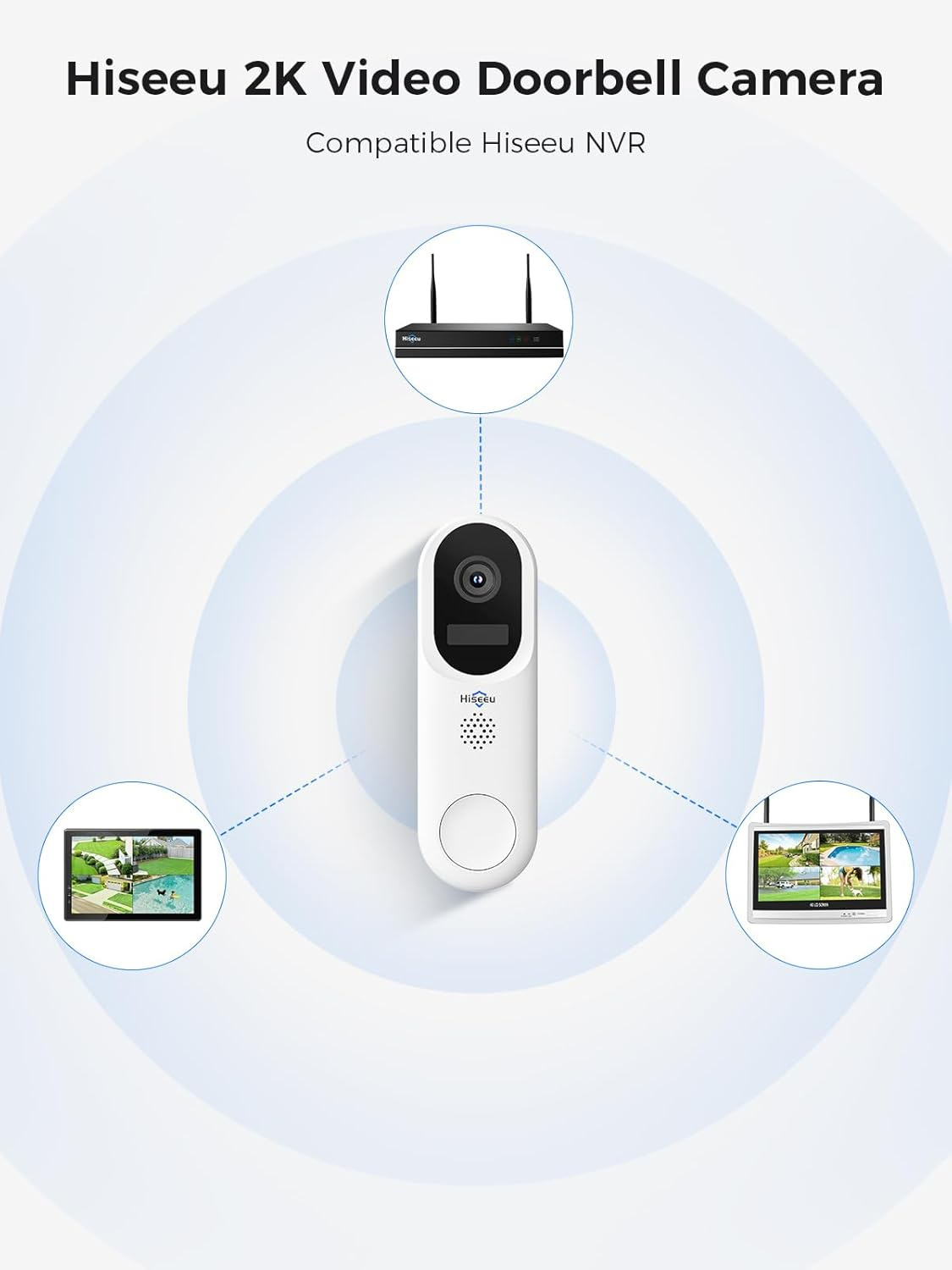 Doorbell Camera Wireless 2K HD