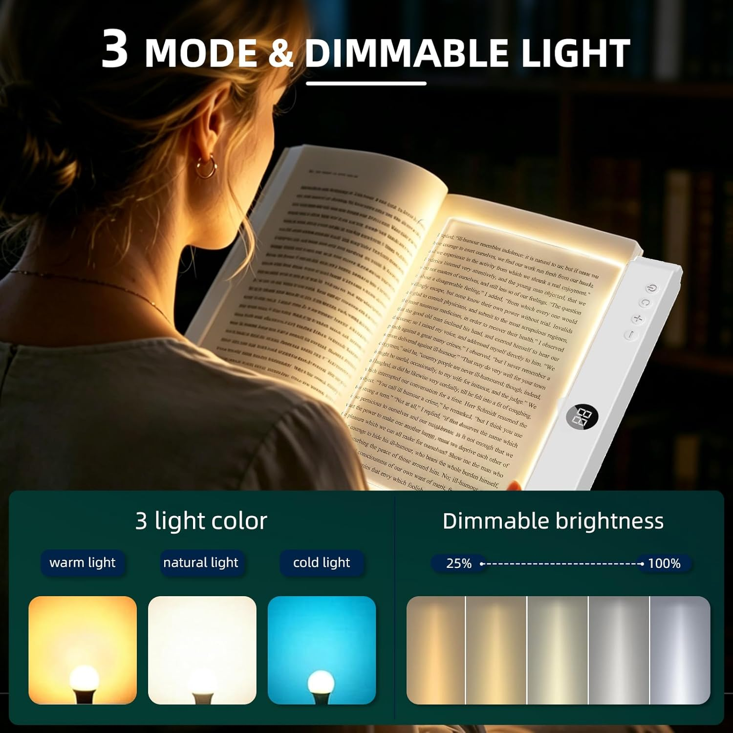 Book Light Rechargeable LED