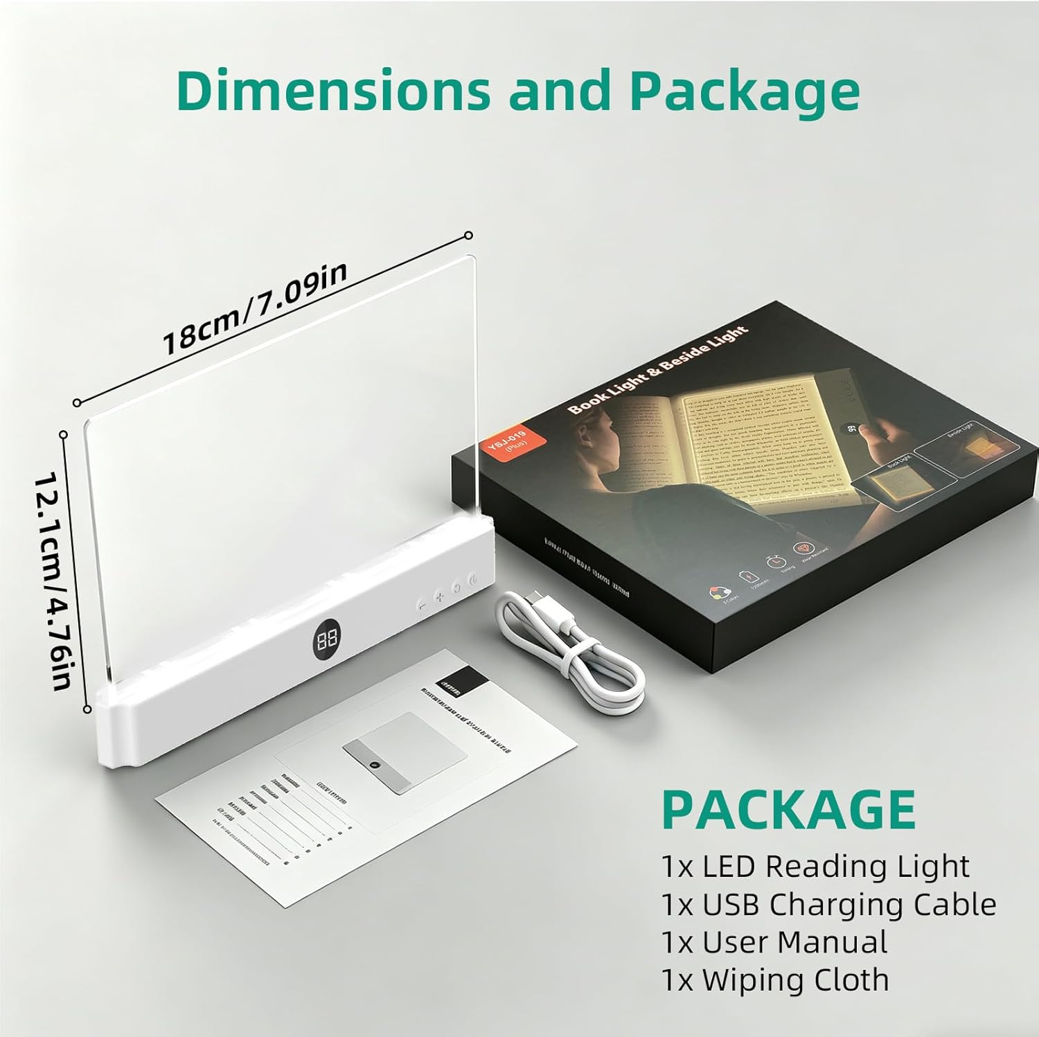 Book Light Rechargeable LED