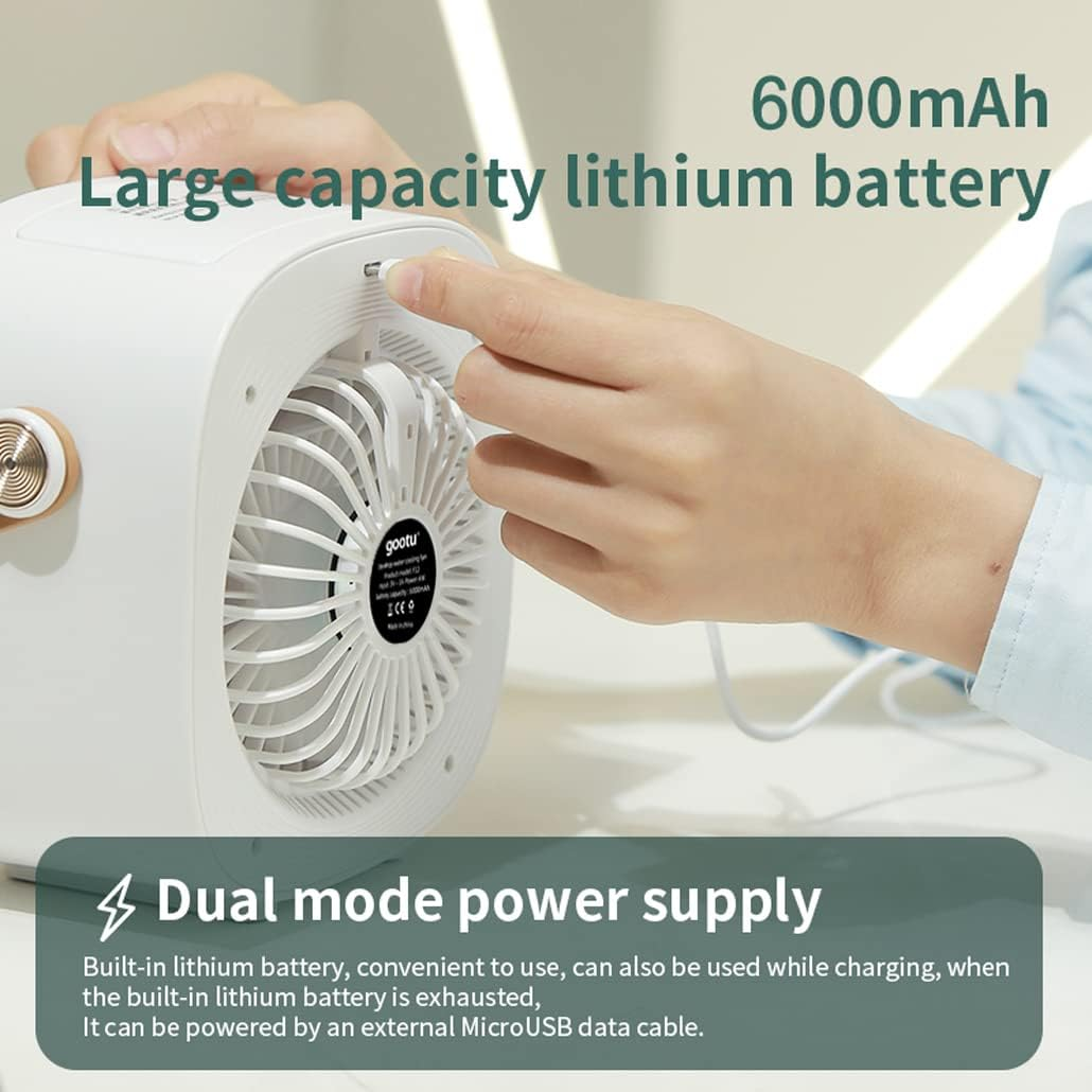 Portable Mini Air Conditioner 6000mAh
