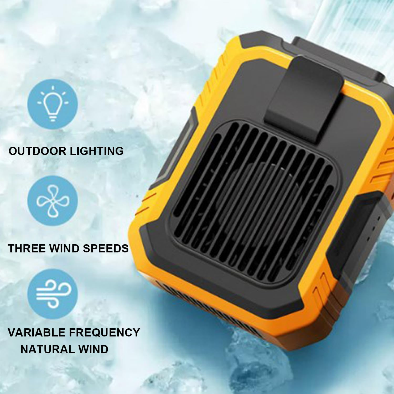 Wearable Waist Clip Fan 3-Speed