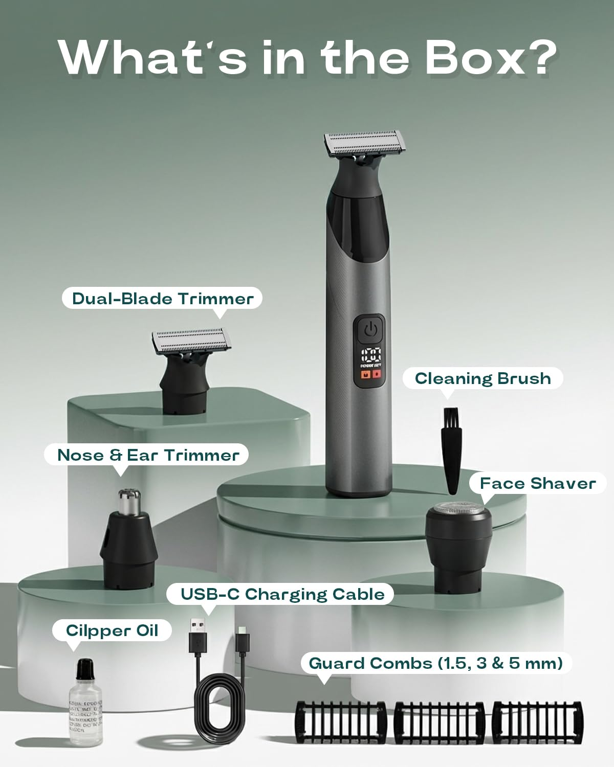 Body Hair Trimmer for Men IPX7