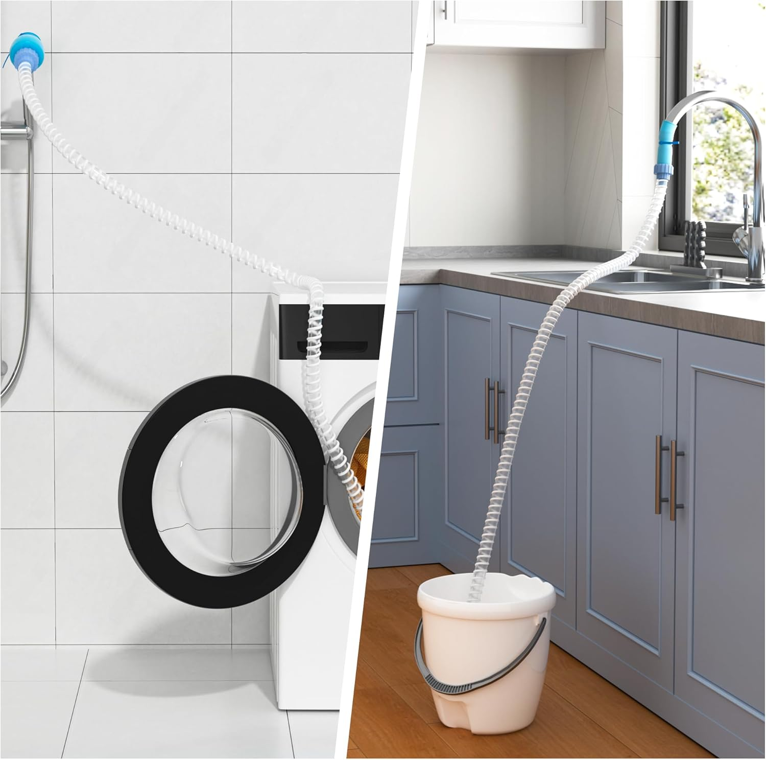 Clip-On Tub Faucet Hose 5FT