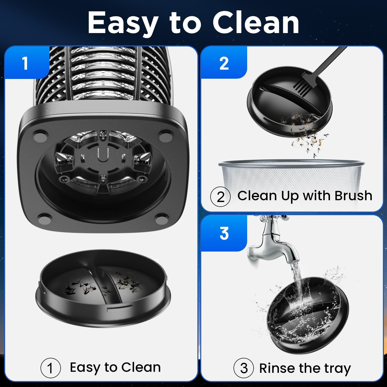 Solar Bug Zapper Outdoor Waterproof