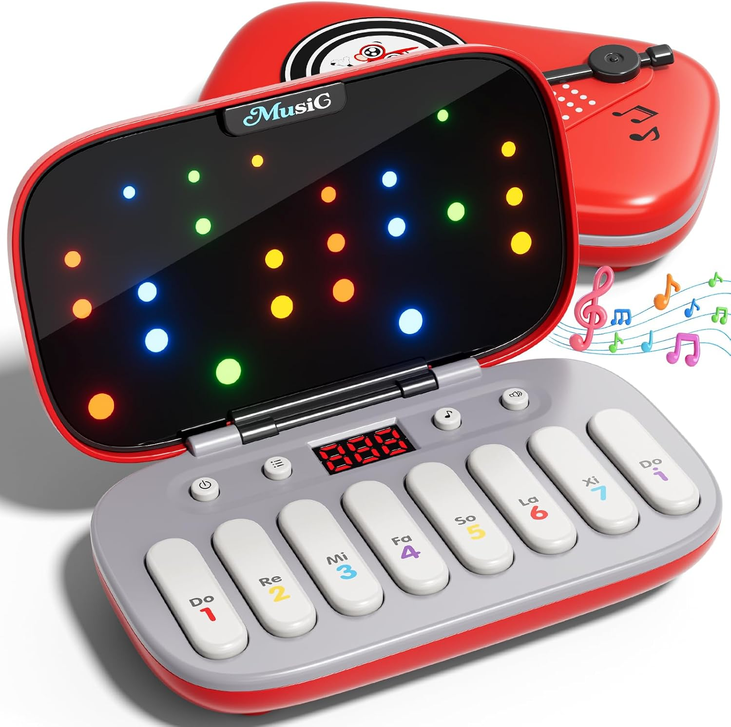 Kids Keyboard Piano Toy with Glowing Keys 7 Modes