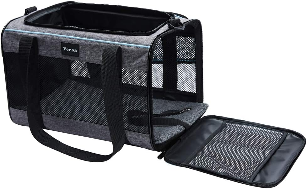 Soft-Sided Pet Carrier Cat Dog Bag Up to 16 Lbs