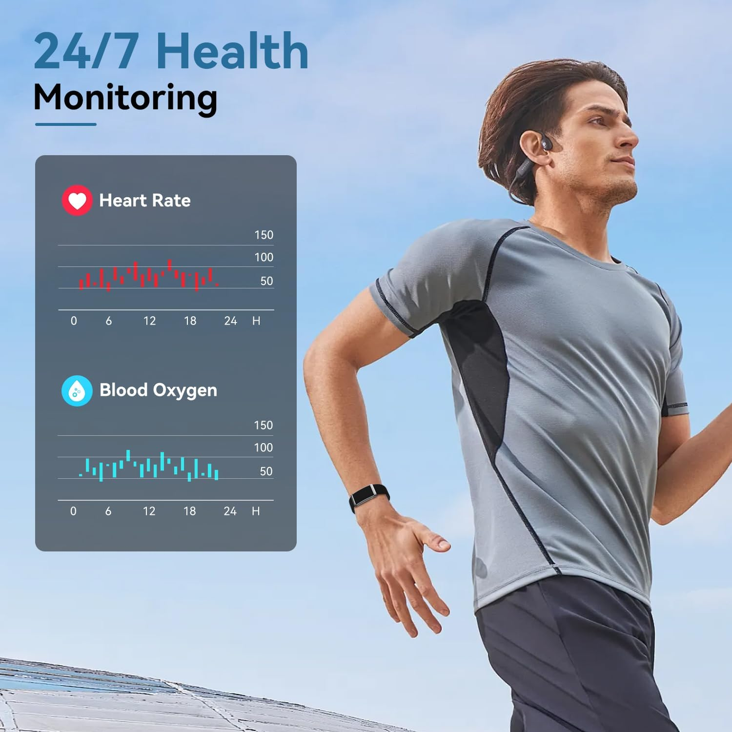 Smart Bracelet Fitness Tracker Heart Rate Sleep Tracking