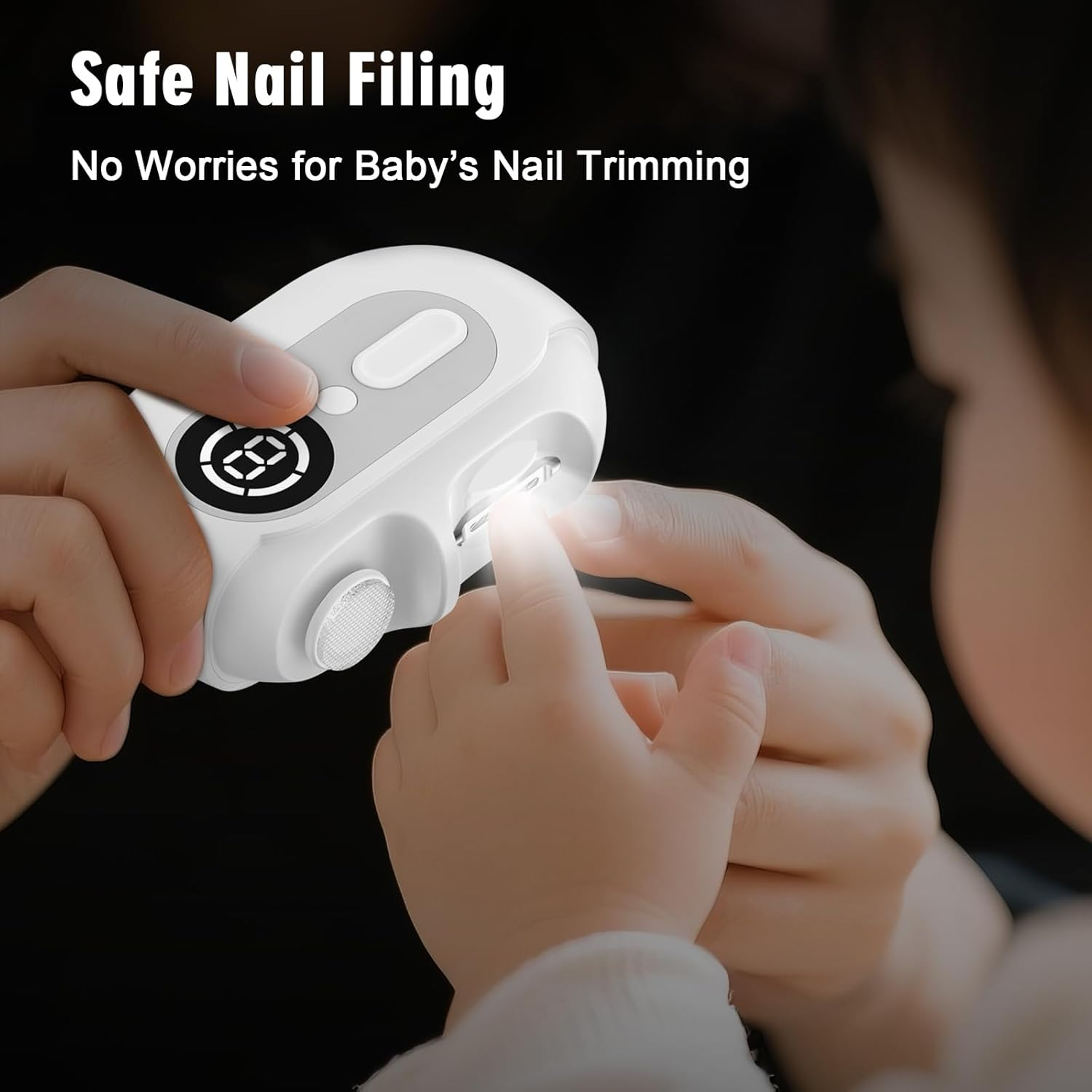 Electric Nail Clipper 4-in-1 Baby Adult LED Trimmer