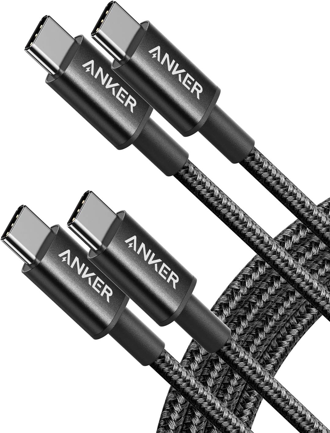 Anker USB-C to USB-C 60W Fast Charging Cable 6FT 2-Pack
