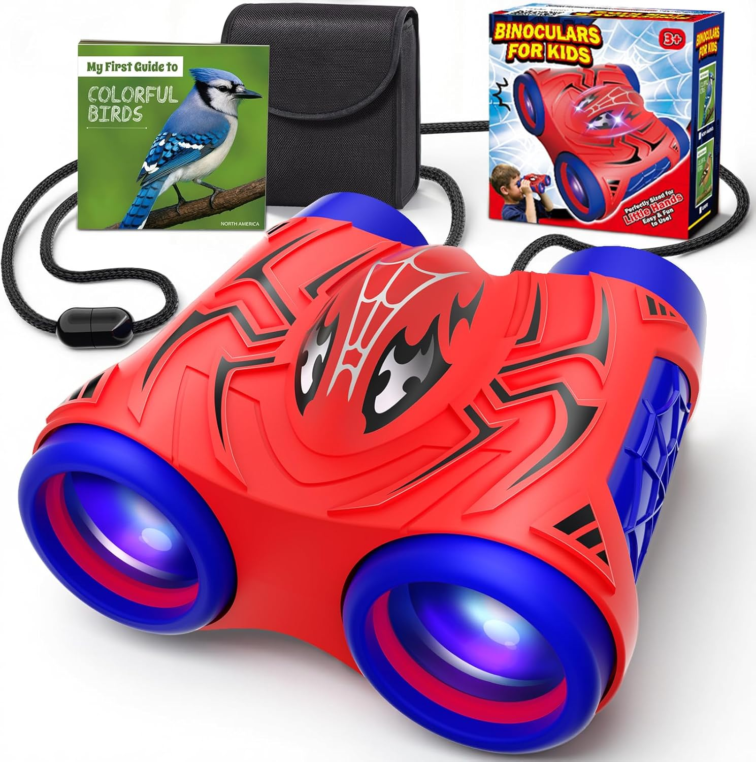 Kids Binoculars Bird Watching Compass Outdoor Toy Ages 3-12