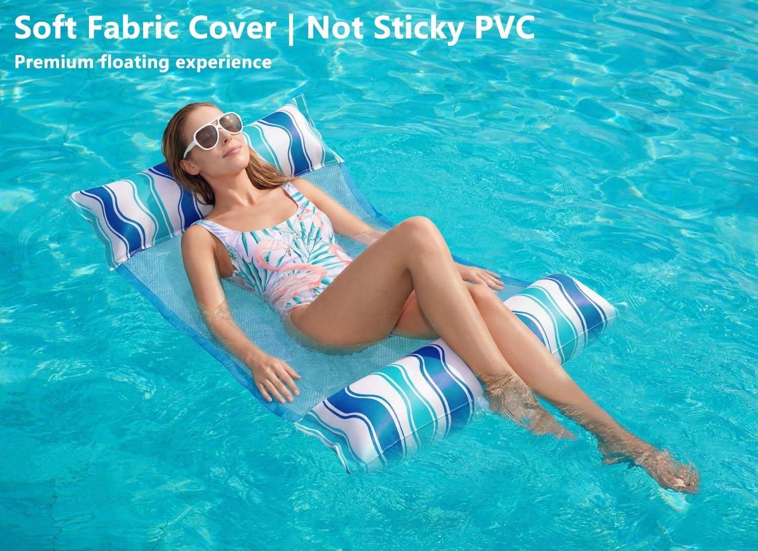 Jasonwell Pool Float Hammock Chair 2-Pack Floating Table