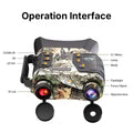 WOSPORTS NV600 Night Vision Binoculars, 8x Digital Zoom, 1300 ft Range, 4K UHD