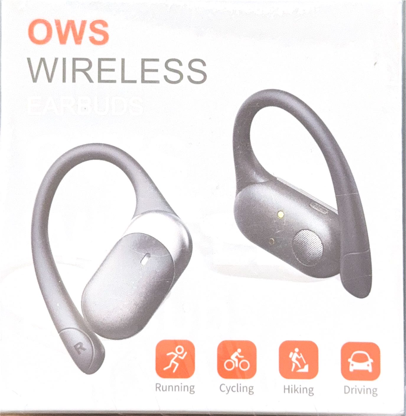 Open Ear Bluetooth 5.4 Earbuds 50H IPX7 Waterproof Black