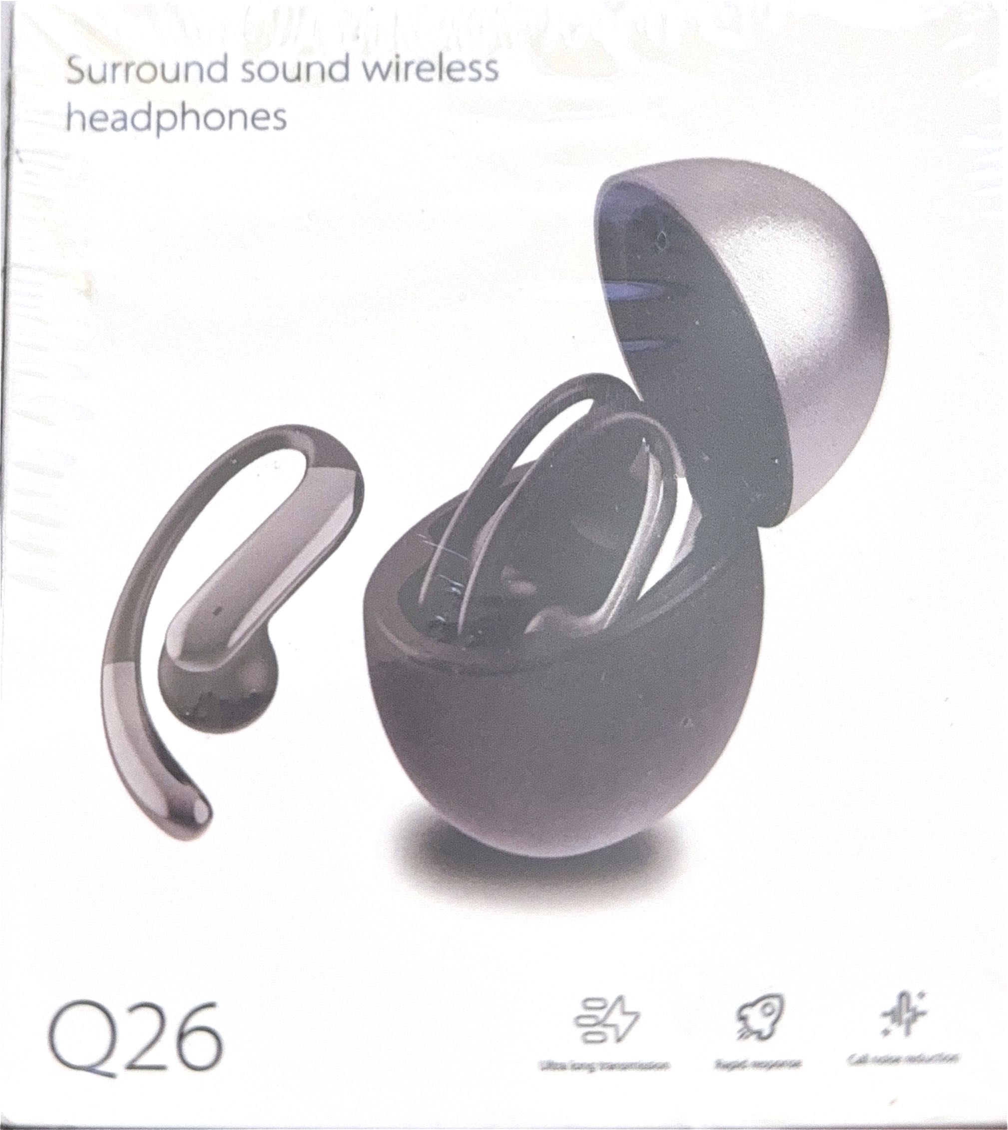 Surround Sound Wireless Headphones Open-Ear Bluetooth