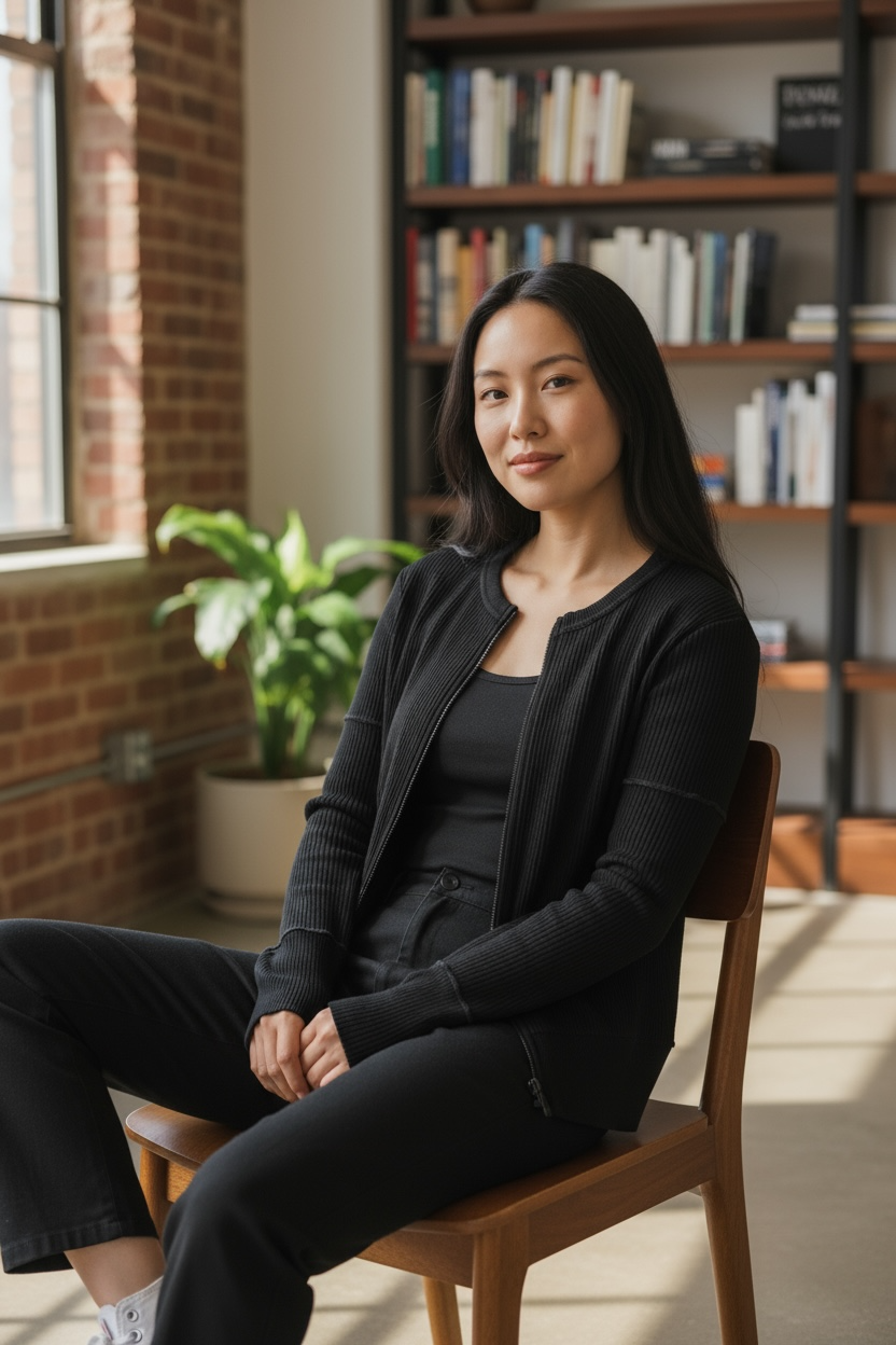 Totatuit Womens Zip Up Knitted Cardigan Sweater - Lightweight Long Sleeve Jacket