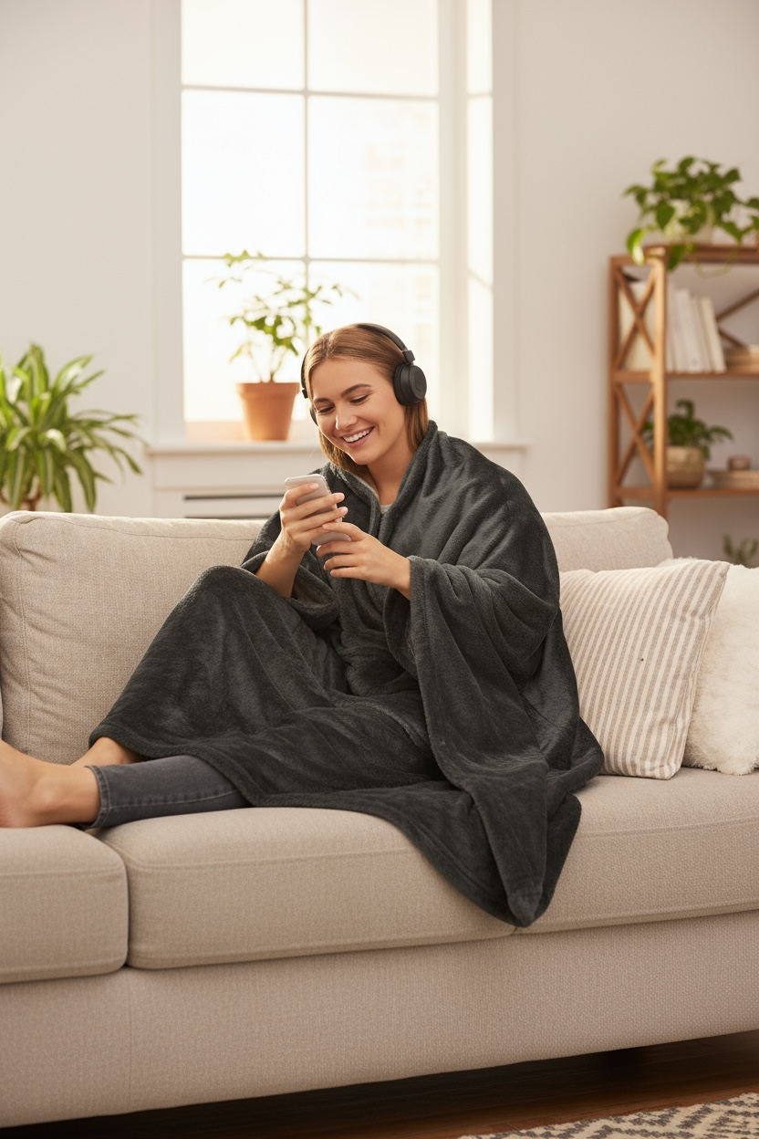 Wearable Blanket - Ultra Soft Fuzzy Loungewear for Maximum Comfort