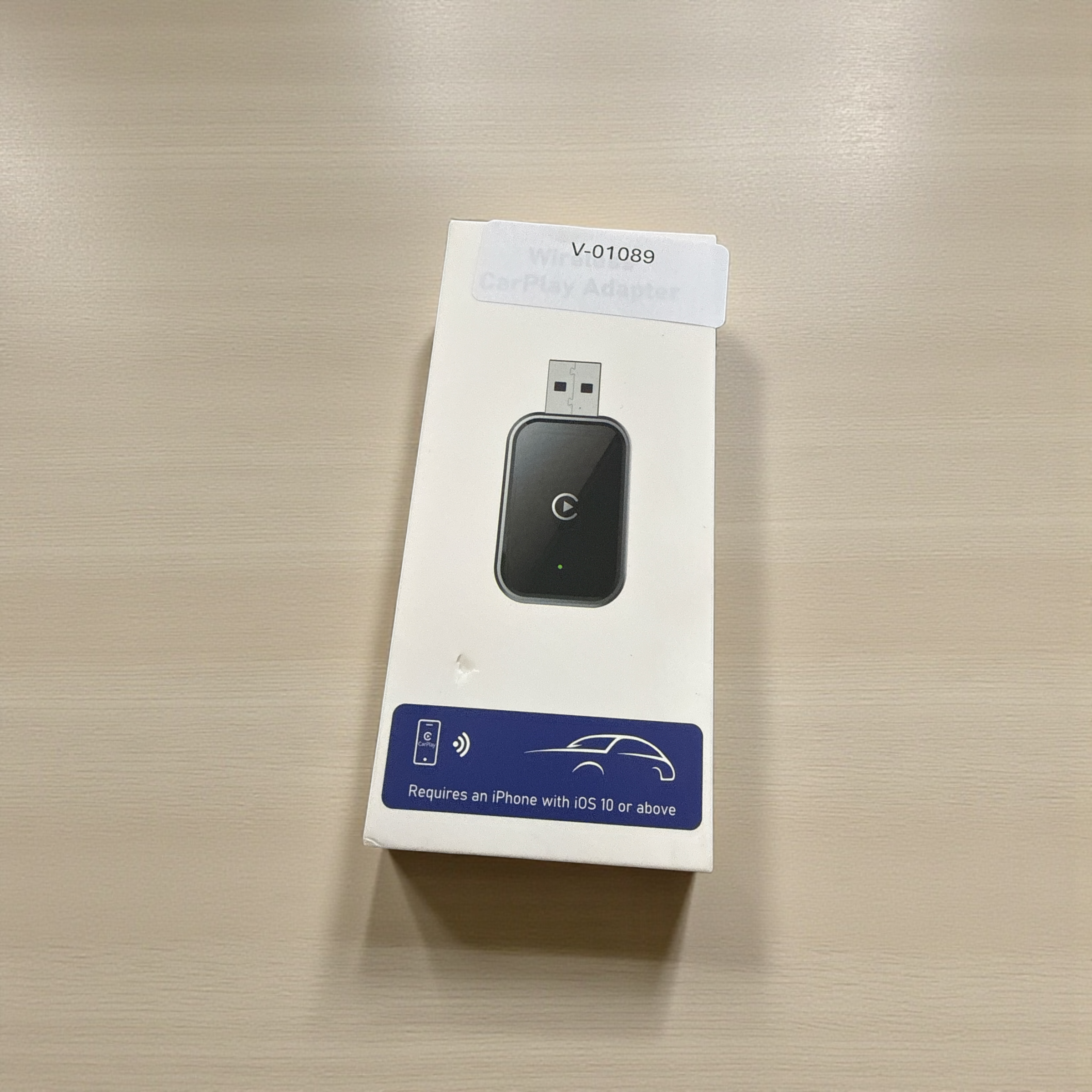 Wireless CarPlay Adapter - USB to Wireless Converter for iPhone with USB-C Cable