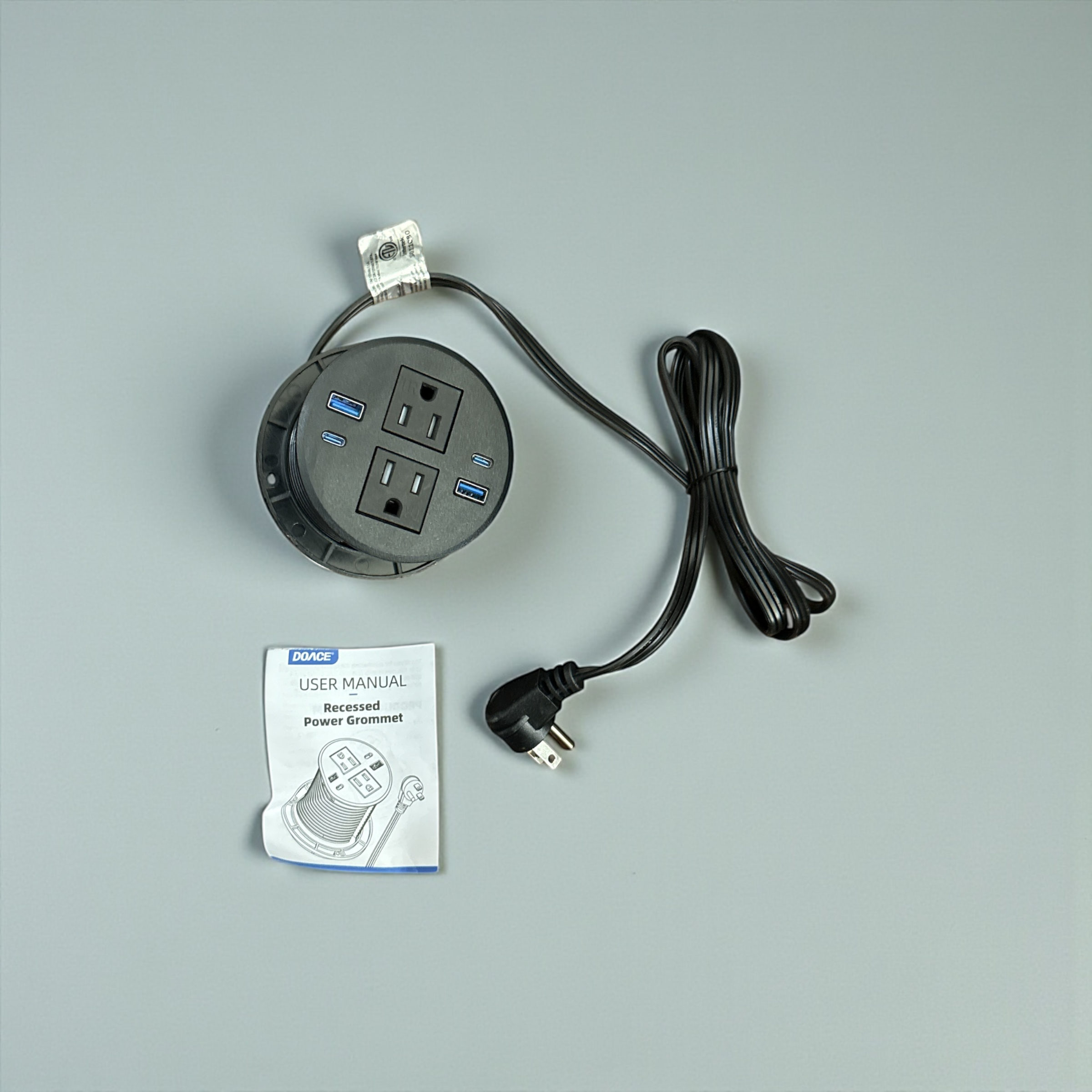 Recessed Desk Adapter - Universal Mounting Solution for Workspace Equipment