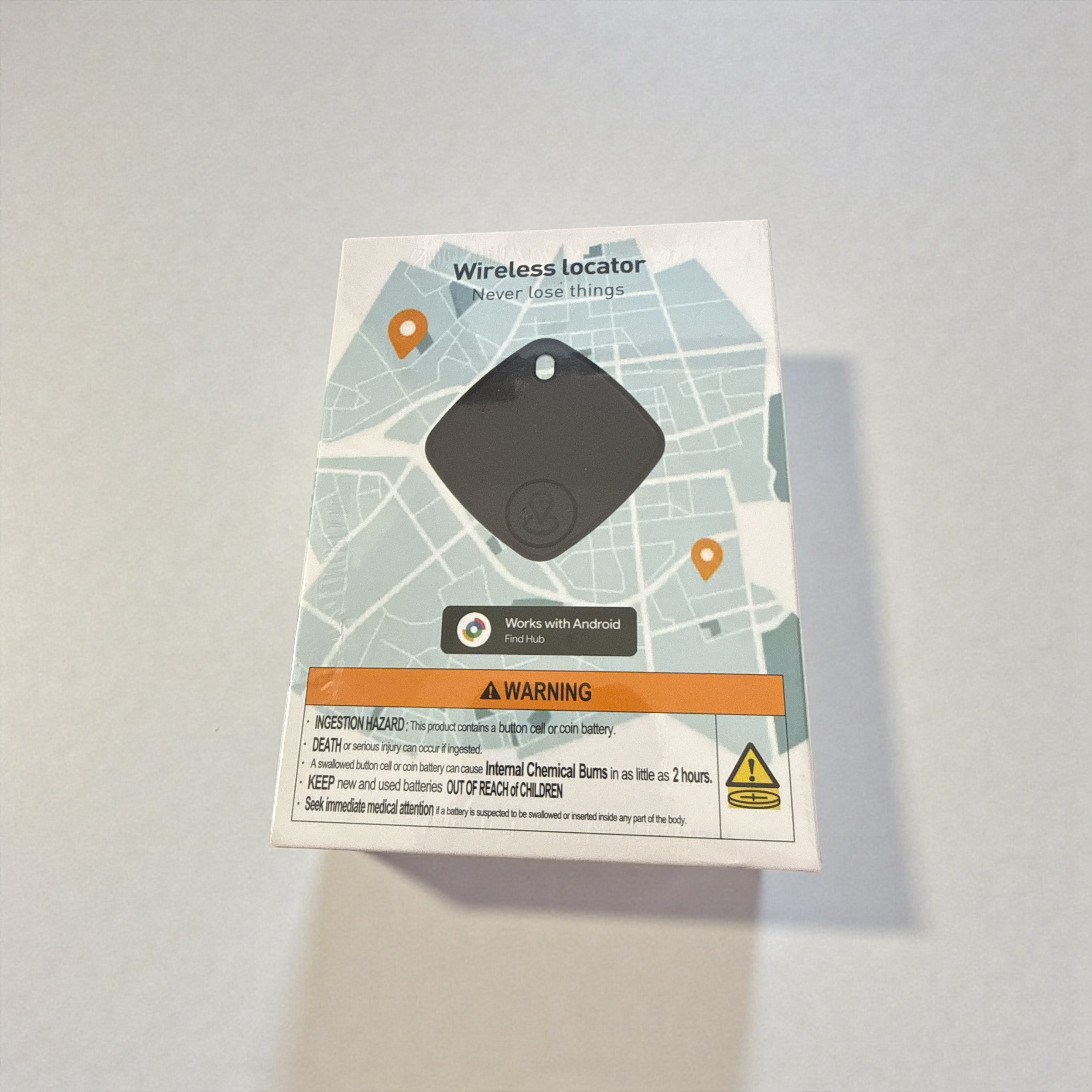 Android Tracker - Compact Bluetooth GPS Tracker for Keys, Wallet, Bags & Pets - Anti-Lost Smart Finder Device with App Control