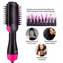 One Step Hair Dryer Volumizer - 2-in-1 Professional Styling Tool with Negative Ion Technology