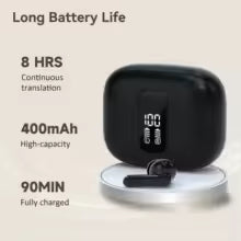 VTrans AI V20 Translator Earbuds two-way real-time 150 languages