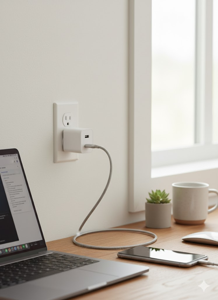 30W Folding Plug Charger - Compact Fast USB-C Travel Charger