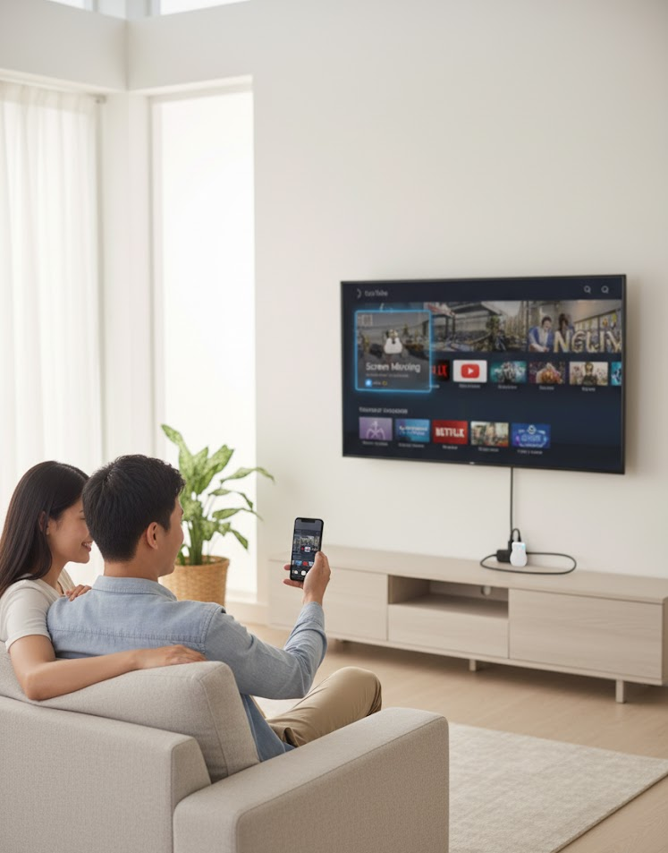 Mirascreen Wireless HDMI Display Dongle - WiFi Miracast TV Stick Receiver