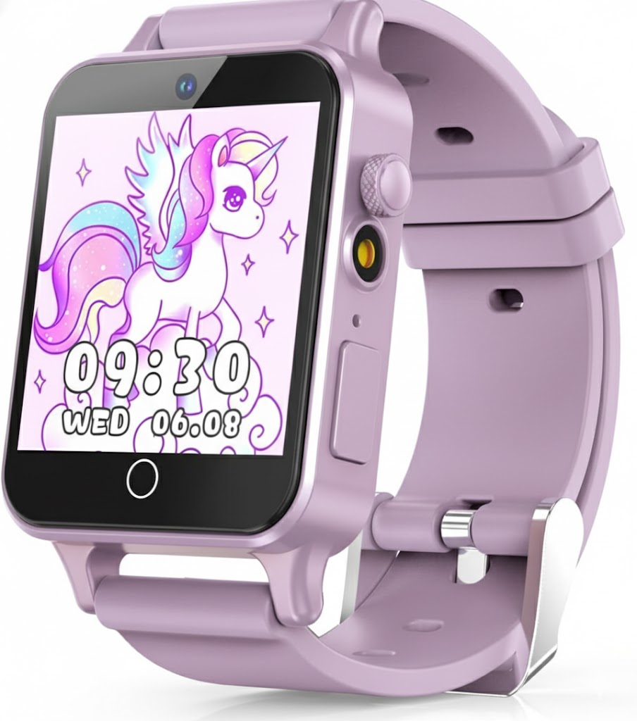Kids Smart Watch for Girls Ages 5-12 - HD Camera Touchscreen with 30 Games & Learning Cards